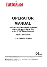 Предварительный просмотр 1 страницы Tuttnauer 1306099 Operator'S Manual