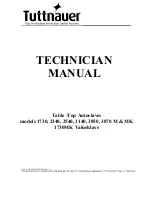 Tuttnauer 1730 M Technician Manual preview