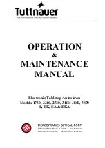 Preview for 1 page of Tuttnauer 1730E Operation & Maintenance Manual