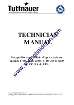 Предварительный просмотр 1 страницы Tuttnauer 1730EK Technical Manual