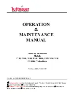 Предварительный просмотр 1 страницы Tuttnauer 1730MK Valueklave Operation & Maintenance Manual