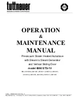 Предварительный просмотр 1 страницы Tuttnauer 2301006 Operation & Maintenance Manual