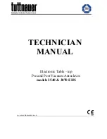 Tuttnauer 2540 EHS Technician Manual preview