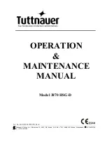 Предварительный просмотр 1 страницы Tuttnauer 3870 HSG-D Operation & Maintenance Manual