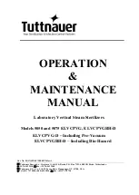 Preview for 1 page of Tuttnauer 5050 Operation & Maintenance Manual