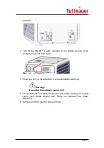 Предварительный просмотр 31 страницы Tuttnauer AMS10-120-T Operation And Maintenance Manual