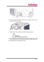 Предварительный просмотр 31 страницы Tuttnauer AMS11-120-T Operation And Maintenance Manual