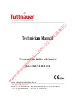 Tuttnauer ELARA11-D Technicial Manual preview