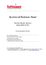 Tuttnauer LABSCI 11L CPVG Operation And Maintenance Manual предпросмотр