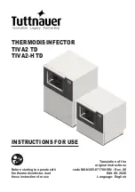 Предварительный просмотр 1 страницы Tuttnauer TIVA2 TD Instructions For Use Manual