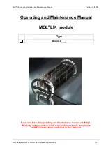 Preview for 1 page of TUV MOLLIK-M 100 Operating And Maintenance Manual