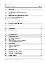 Preview for 3 page of TUV MOLLIK-M 100 Operating And Maintenance Manual