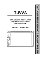 Tuvva KSD6270B Installation Manual предпросмотр