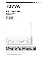 Tuvva KSD7843B Owner'S Manual preview