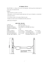 Preview for 6 page of Tuxedo FP14KO-A Assembly & Operation Manual