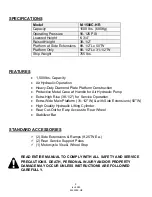 Preview for 2 page of Tuxedo M-1500C-HR Installation, Operation & Maintenance Manual