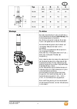 Preview for 4 page of Tuxhorn tubra DN 25 Assembly And Operating Instructions Manual