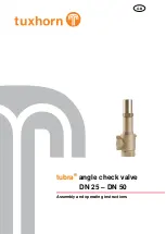 Preview for 8 page of Tuxhorn tubra DN 25 Assembly And Operating Instructions Manual