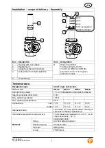 Preview for 10 page of Tuxhorn tubra DN 25 Assembly And Operating Instructions Manual