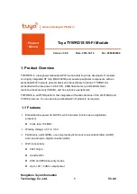 TUYA TYWRD1S Product Manual предпросмотр