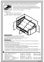 Предварительный просмотр 20 страницы TV Bedstore ESTON OTTOMAN TV BED Assembly Instructions Manual