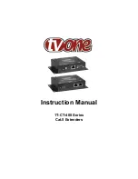 TV One 1T-CT-400 Series Instruction Manual preview