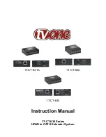TV One 1T-CT-631 Instruction Manual preview