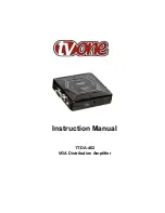 Preview for 1 page of TV One 1T-DA-462 Instruction Manual