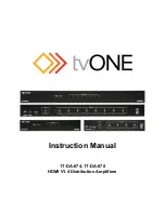 Preview for 1 page of TV One 1T-DA-674 Instruction Manual