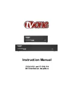 Preview for 1 page of TV One 1T-DVI-512 Instruction Manual