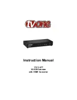 Предварительный просмотр 1 страницы TV One 1T-FC-677 Instruction Manual