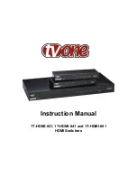 Preview for 1 page of TV One 1T-HDMI-821 Instruction Manual