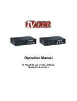 TV One 1T-PAL-NTSC Operation Manual preview