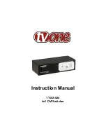 TV One 1T-SX-524 Instruction Manual preview