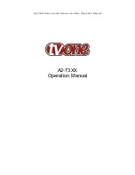 Preview for 1 page of TV One A2-73 Series Operation Manual