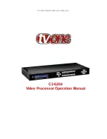 TV One C2-6204 Operation Manual preview