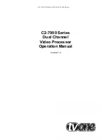 Preview for 2 page of TV One C2-7000 Series User Manual