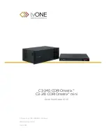 Preview for 1 page of TV One C3-310 CORIOmatrix mini Quick Start Manual