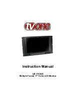 Preview for 1 page of TV One LM-1750HD Instruction Manual