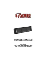 TV One LM-503HD Instruction Manual preview