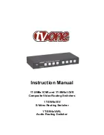 Предварительный просмотр 1 страницы TV One One-Task 1T-SW4x1ARL Instruction Manual