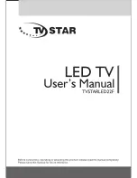 Preview for 1 page of TV Star TVSTARLED22F User Manual