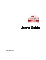 Preview for 1 page of tvCompass ESPN User Manual