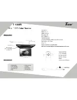 Preview for 2 page of Tview T156IR Instruction Manual