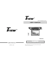 Preview for 1 page of Tview T20DVFD User Manual