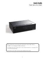 Preview for 1 page of TViX SLIM S1 DUO Quick Manual