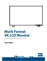 TVLogic LUM-550M Operation Manual предпросмотр