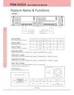 Предварительный просмотр 8 страницы TVLogic PRM-502LE User Manual