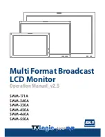 TVLogic SWM-171A Operation Manual предпросмотр