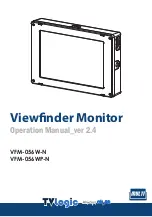 TVLogic VFM-056W-N Operation Manual предпросмотр